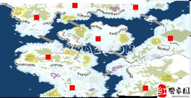 红色警戒2地图冰封要塞