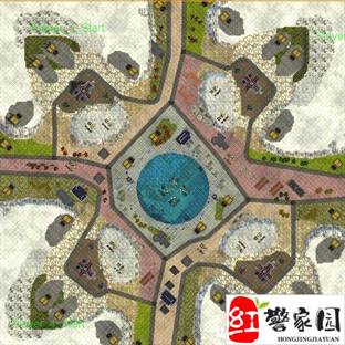 红色警戒3地图四块高地