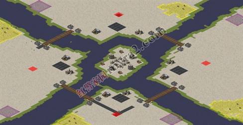 红色警戒2海战地图：hai zhan